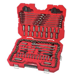 Craftsman 1/4, 3/8 and 1/2 in. drive S Metric and SAE 6 Point Mechanic's Tool Set 121 pc