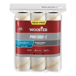 Wooster Pro Doo-Z Woven 9 in. W X 3/8 in. S Paint Roller Cover 3 pk