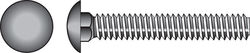 Hillman 1/2 in. P X 3-1/2 in. L Hot Dipped Galvanized Steel Carriage Bolt 25 pk