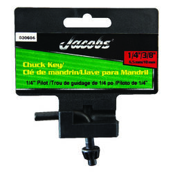 Jacobs 1/4 in. S X 1/4 in. S KGA Chuck Key L-Handle Steel 1 pc