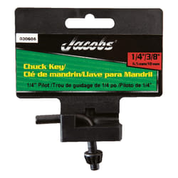 Jacobs 1/4 in. S X 1/4 in. S KGA Chuck Key L-Handle Steel 1 pc