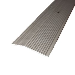 M-D Building Products 0.29 in. H X 36 in. L Pewter Silver Aluminum Carpet Trim