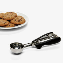 OXO Good Grips 3 in. W X 9 in. L Black/Silver Stainless Steel Cookie Dough Scoop