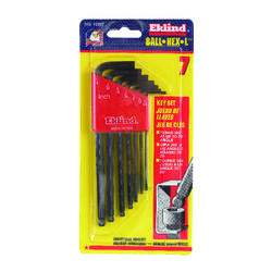 Eklind Tool Ball-Hex-L 5/64 to 1/4 SAE Long Arm Ball End Hex L-Key Set Multi-Size in. 7 pc