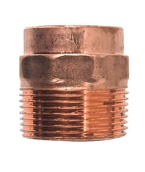 Mueller Streamline 1-1/4 in. Copper T X 1-1/4 in. D MIP Copper Pipe Adapter