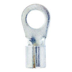 Jandorf 4 Ga. Uninsulated Wire Terminal Ring Silver 2 pk