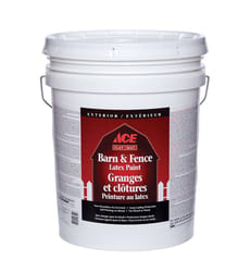 Ace Flat White Water-Based Barn and Fence Paint 5 gal