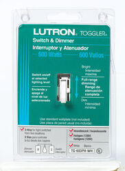 Lutron Toggler White 600 W 3-Way Dimmer Switch 1 pk