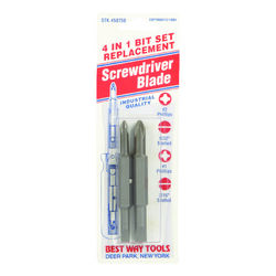 Best Way Tools Double-Ended Phillips/Slotted 1/4 S X 2-3/4 in. L Double-Ended Screwdriver Bit Car
