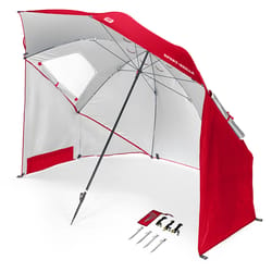 Sport-Brella 8 ft. Tiltable Red Sport Umbrella
