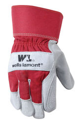 Wells Lamont Universal Palm Work Gloves Red L 1 pair