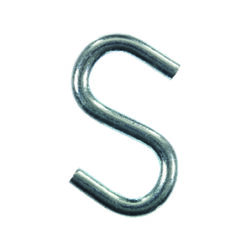 Ace Small Zinc-Plated Silver Steel 1.5 in. L S-Hook 80 lb 4 pk