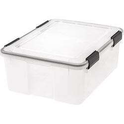 Iris Weathertight 7.7 in. H X 15.7 in. W X 19.7 in. D Stackable Storage Box