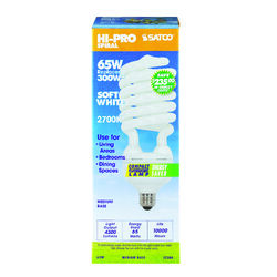 Satco HI-PRO 65 W T5 3.53 in. D X 9.44 in. L CFL Bulb Soft White Specialty 2700 K 1 pk