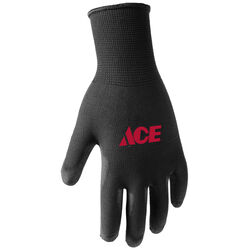 Ace Men's Indoor/Outdoor Coated Work Gloves Black M 1 pair