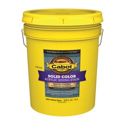 Cabot Solid Tintable White Base Water-Based Acrylic Siding Stain 5 gal