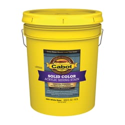 Cabot Solid Tintable White Base Water-Based Acrylic Siding Stain 5 gal