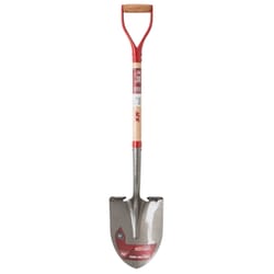 Ace Steel blade Wood Handle 9 in. W X 41.5 in. L Digging Round Point Shovel