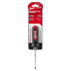 Milwaukee 3/16 in. S X 3 in. L Slotted Cushion Grip Screwdriver 1 pc
