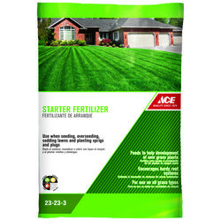 Ace 23-23-3 Starter Lawn Fertilizer For All Grasses 5000 sq ft 16 cu in