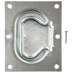 Ace Chest Ring Flush Pull Zinc Plated Silver 1 pk