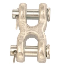 Campbell Chain Zinc-Plated Forged Steel Double Clevis 3900 lb 2-1/2 in. L