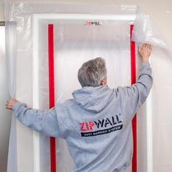 Zipwall ZipDoor 4 ft. W X 8 ft. L Plastic Sheeting 1 pk