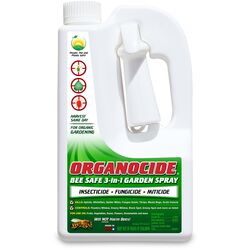 Organocide Bee Safe 3-in-1 Garden Spray Organic Liquid Insect, Disease & Mite Control 72 oz