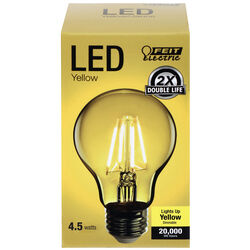 Feit Electric acre Filament A19 E26 (Medium) LED Bulb Yellow 30 Watt Equivalence 1 pk