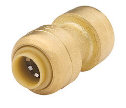 SharkBite 1/4 in. Push T X 1/4 in. D Push Brass Coupling