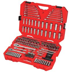 Craftsman 1/4, 3/8 and 1/2 in. drive S Metric and SAE 6 and 12 Point Mechanic's Tool Set 189 pc