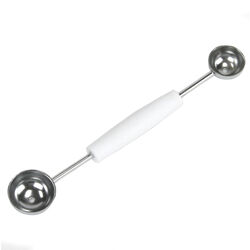 Chef Craft 5 in. W X 8 in. L Silver/White Plastic/Stainless Steel Double Melon Baller