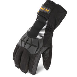 Ironclad Tundra Large Synthetic Leather, TPR Cold Weather Black Gloves