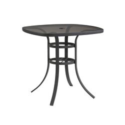 Living Accents Kensington Square Brown Glass Balcony Table