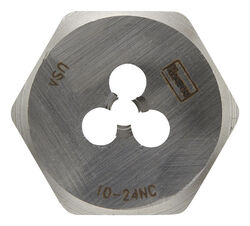 Irwin Hanson High Carbon Steel SAE Hexagon Die 10-24NC 1 pc