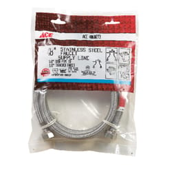 Ace 1/2 in. FIP T X 1/2 in. D FIP 48 in. Braided Stainless Steel Supply Line