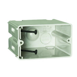 Allied Moulded SliderBox 2-1/4 in. Rectangle Polyvinyl Chloride 1 gang Outlet Box Beige