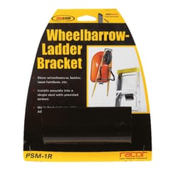 Racor 4 in. H X 4 in. W X 1-3/4 in. D Black Steel Wheelbarrow/Ladder Bracket