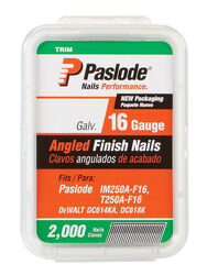 Paslode 2-1/2 in. 16 Ga. Angled Strip Trim Nails 20 deg Smooth Shank 2,000 pk