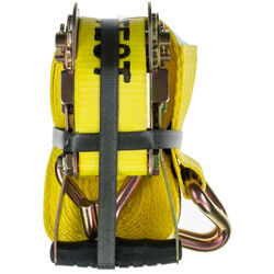 Keeper 2 in. W X 27 ft. L Yellow Tie Down w/Ratchet 3333 lb 1 pk