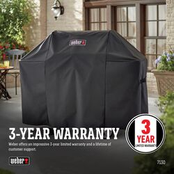 Weber Black Grill Cover For Genesis II and Genesis II LX 300 series gas grills