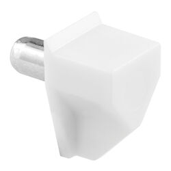 Prime-Line White Plastic Shelf Support Peg 5 mm Ga. .625 in. L
