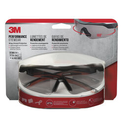 3M Anti-Fog Safety Glasses Gray Black/Red 1 pc