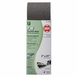 Shopsmith 21 in. L X 3 in. W Ceramic Sanding Belt 60 Grit Coarse 4 pc