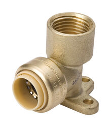 BK Products ProLine 1/2 in. Push T X 1/2 in. D FPT Brass Elbow