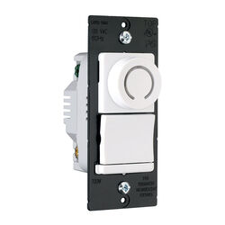 Pass & Seymour White 700 W Rotary Dimmer Switch 1 pk