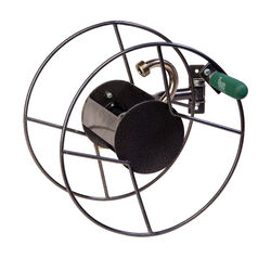 Yard Butler 75 ft. Wall Mount Silver Hose Reel
