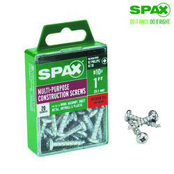 SPAX No. 10 S X 1 in. L Phillips/Square Zinc-Plated Multi-Purpose Screws 20 pk