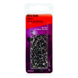 Hillman 18 Ga. G X 3/4 in. L Bright Steel Wire Nails 1 pk 2 oz