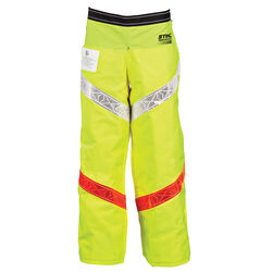 STIHL Performance HI-VIS Nylon Reflective Protective Apron Chaps Green 32 inch 1 pk